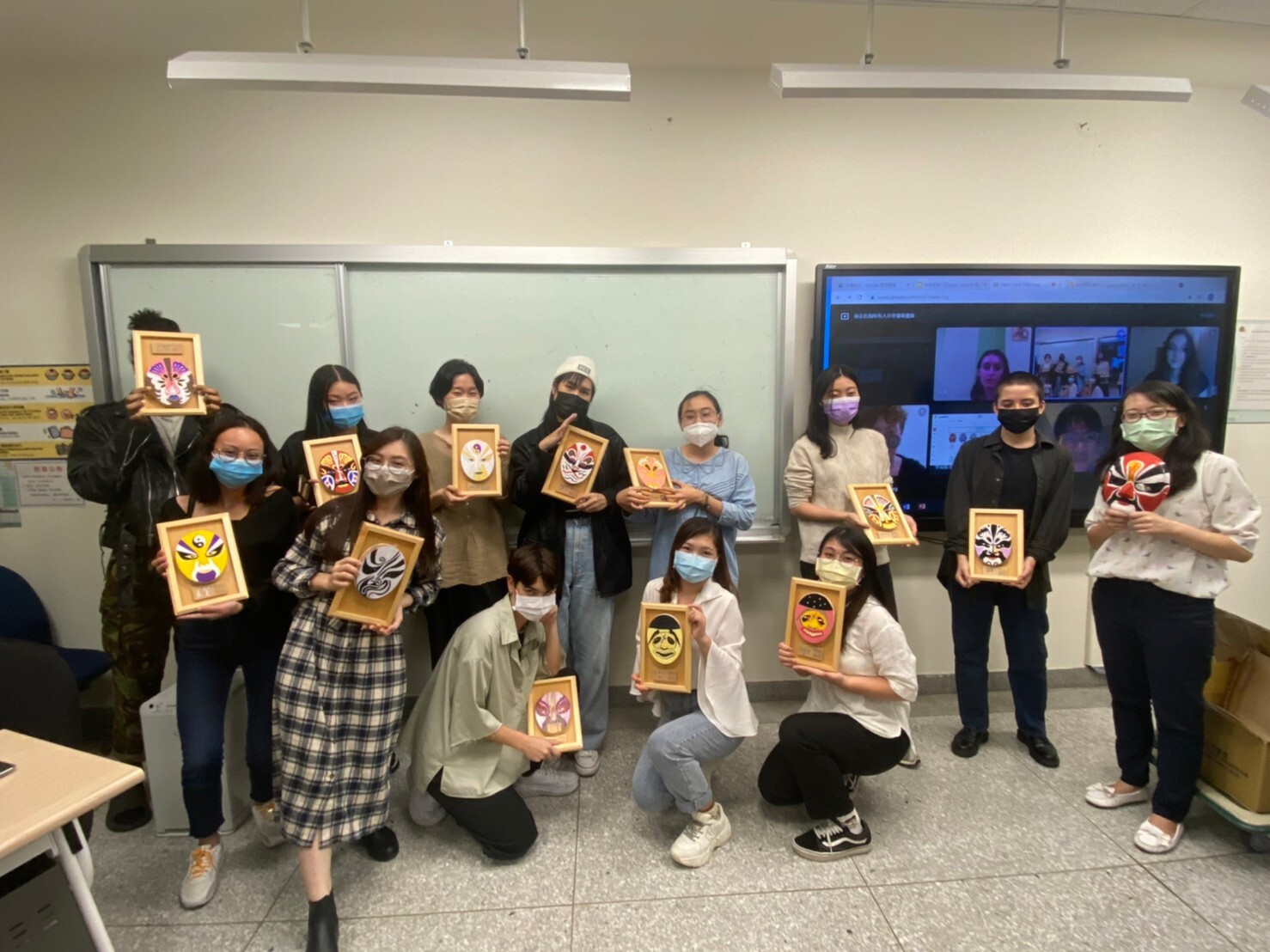 華語專班-文化課程手繪臉譜