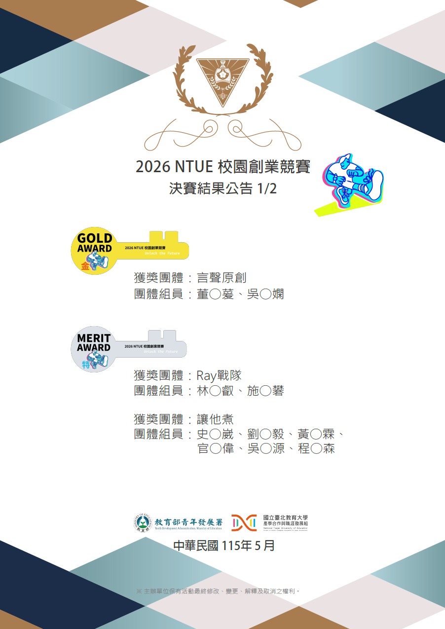 決賽獎項公告