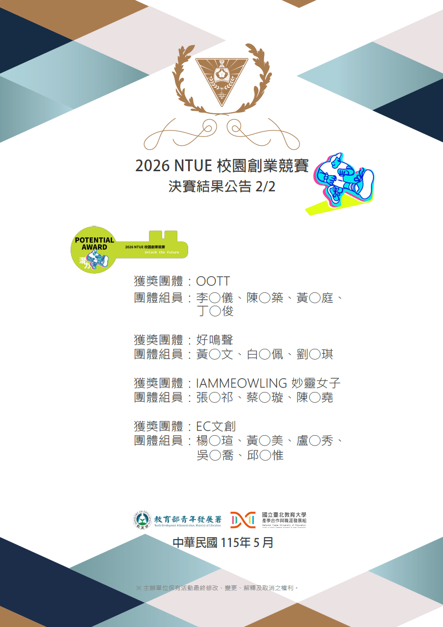 決賽獎項公告